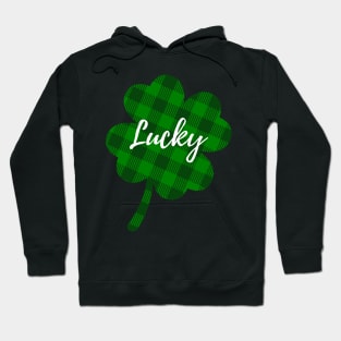 Lucky Plaid Clover Hoodie